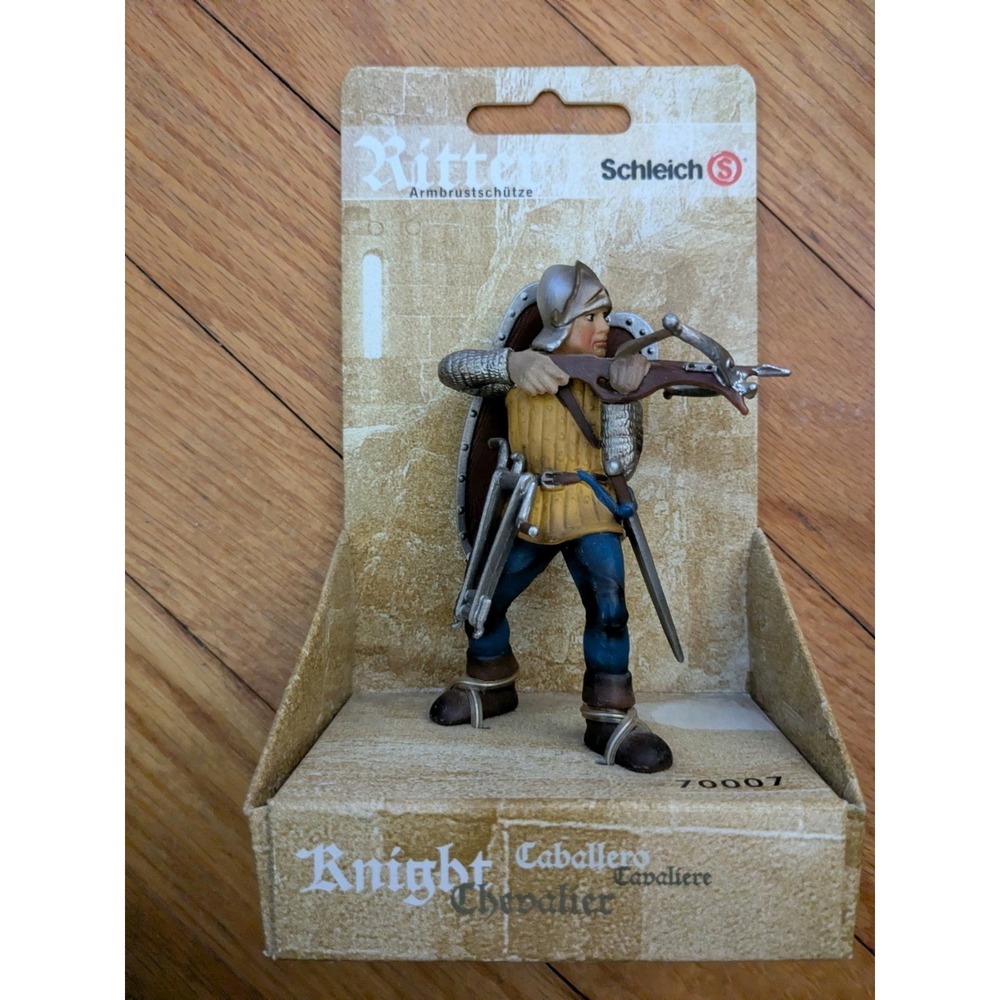 Retired 2003 Schleich Knights Crossbowman (Blue) - #70007 New / Unused Ritter